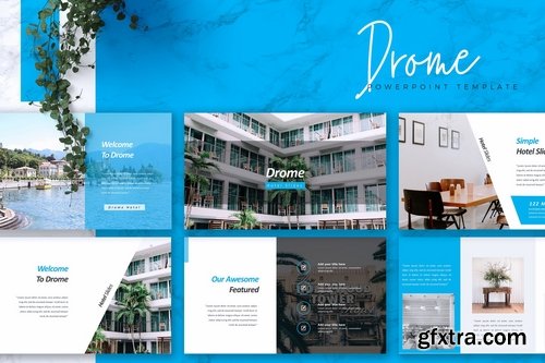 DROME - Hotel Powerpoint Google Slides and Keynote Templates
