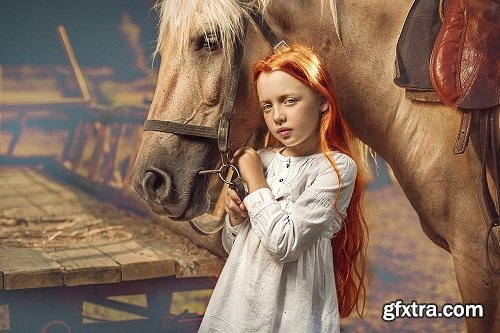 Dmitry Usanin - Red Haired Girl with Horse: Editing Video