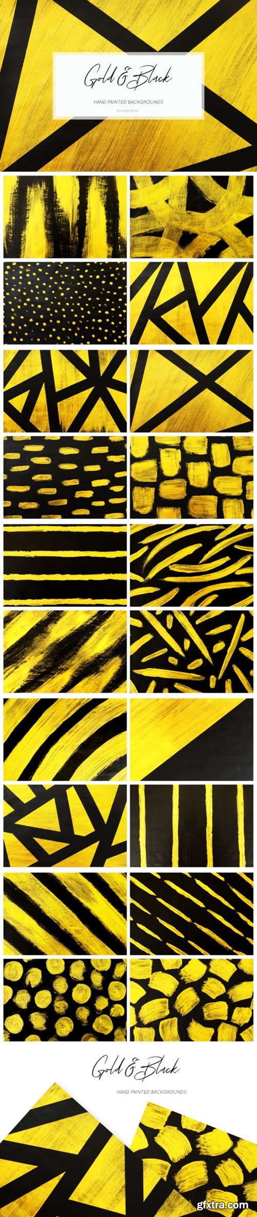 Black & Gold Backgrounds, Hand Painted 1627267