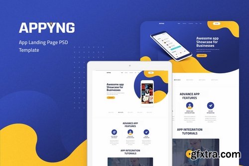 Appyng - App Landing Page PSD Template