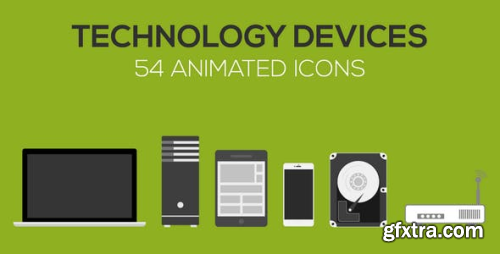 VideoHive Technology Devices Animated icons 13269302