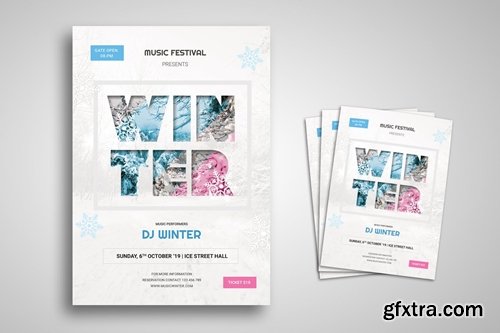 Winter Party Flyer Promo Template