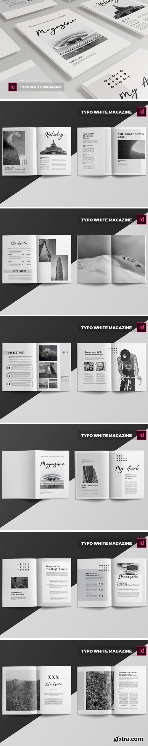 Typo White | Magazine Template
