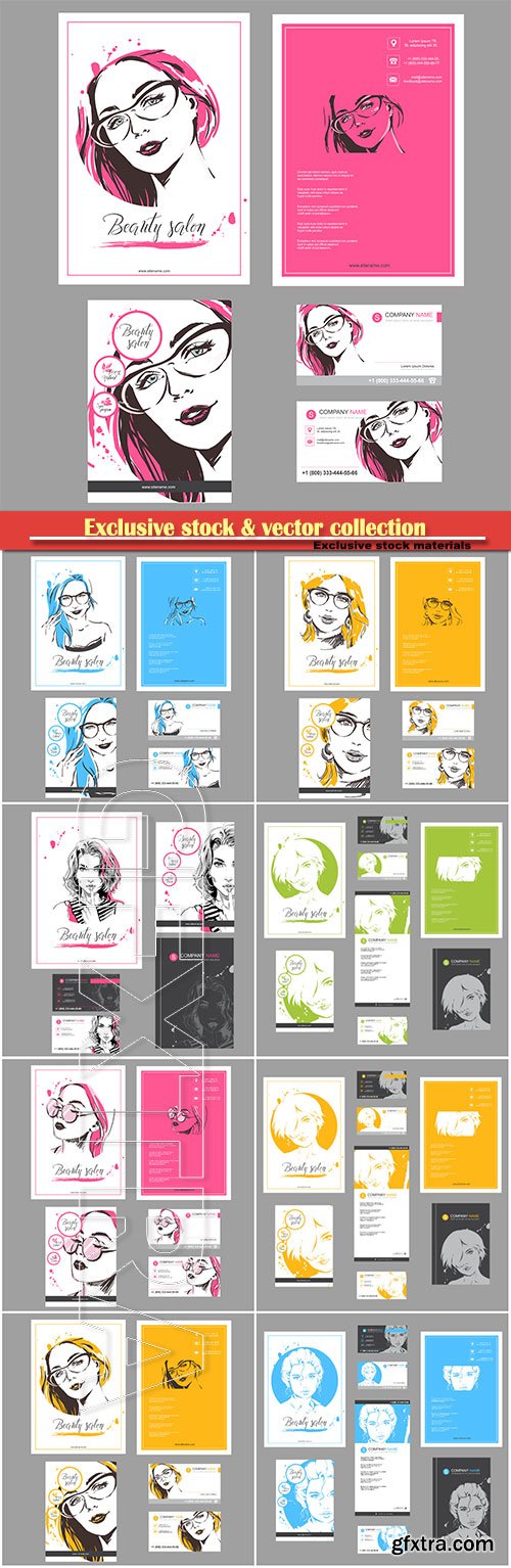 Fashion templates for card, flyer, poster, brochure and leaflet design