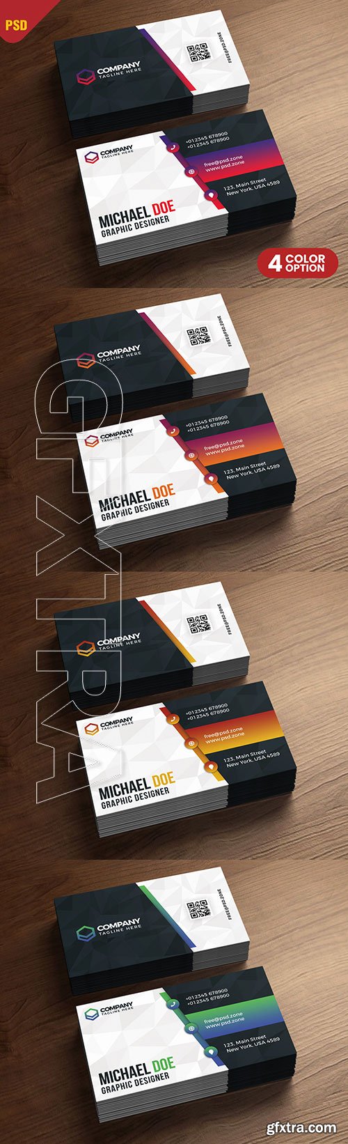Business Card Design Templates PSD 2