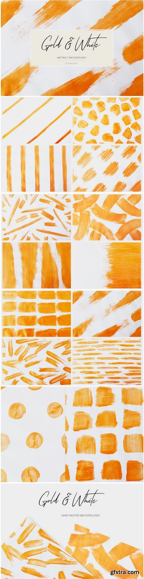 Gold & White Abstract Backgrounds 1609800
