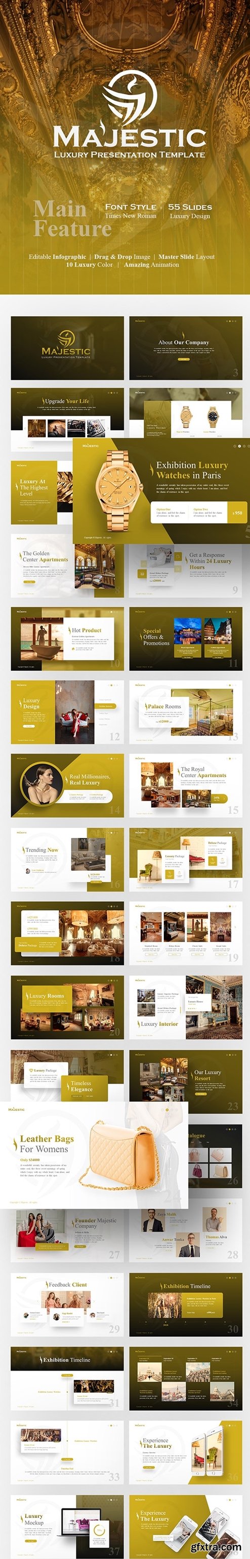 GraphicRiver - Majestic Luxury PowerPoint Template 23200807