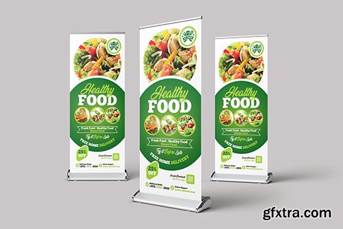 Restaurant Food Rollup Banner