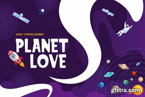 CM - Planet Love - Fun Children Typeface 3971067