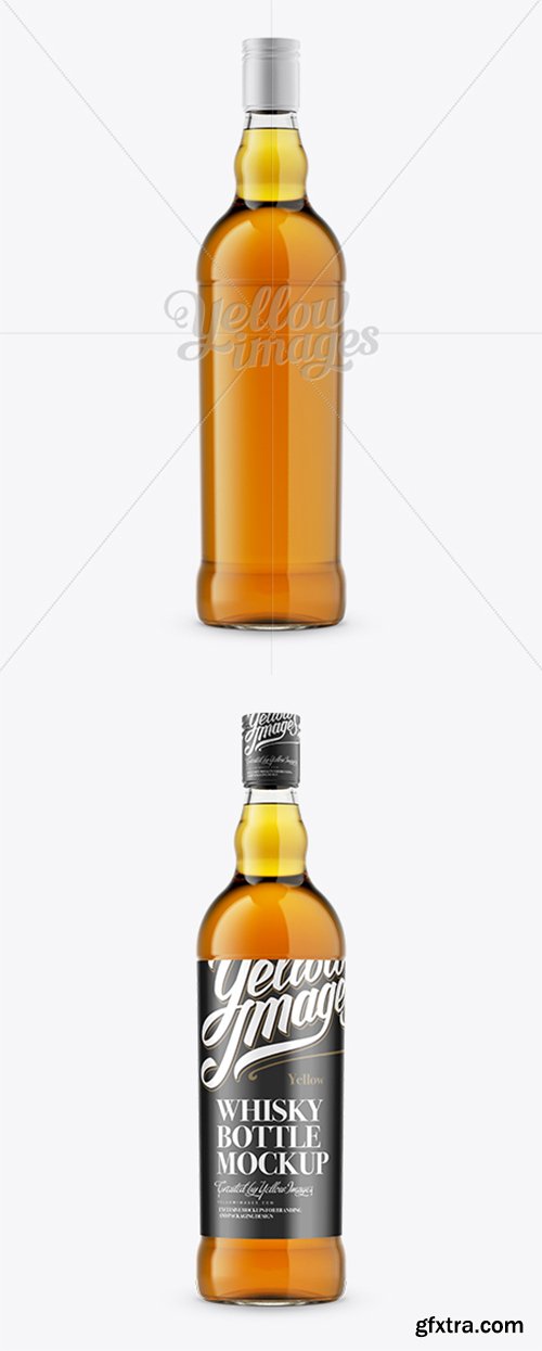 Whiskey Bottle Mockup - Front View 11699
