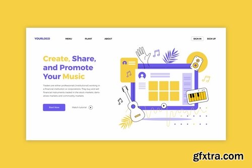 Musician Platform - Landing Page