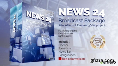 VideoHive News 24 Broadcast Package 19152519