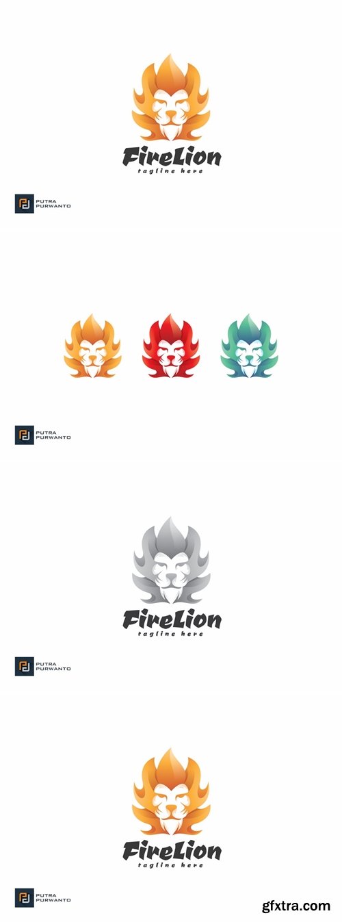 Fire Lion - Logo Template