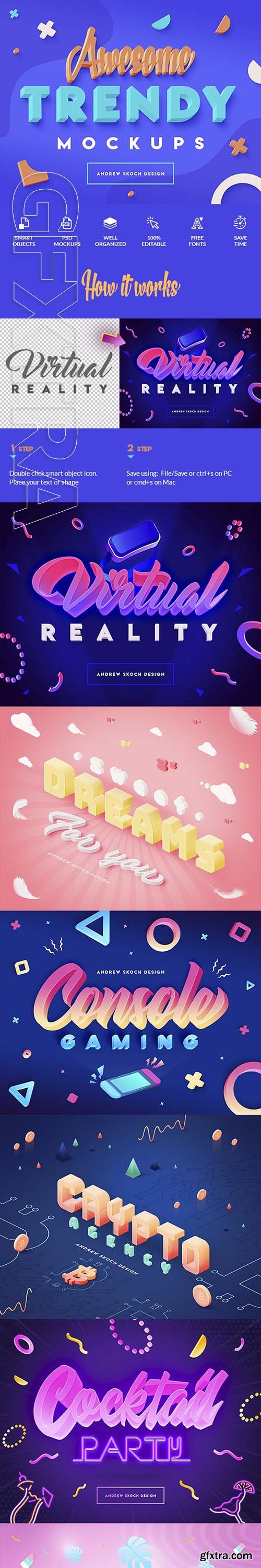 GraphicRiver - Vibrant 3D Text Effects 24100639