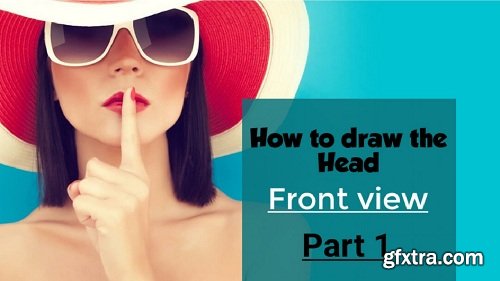 How to draw the Head- Front view | Portrait drawing for beginners | Part 1