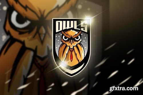 owl orange - Mascot & Esports Logo