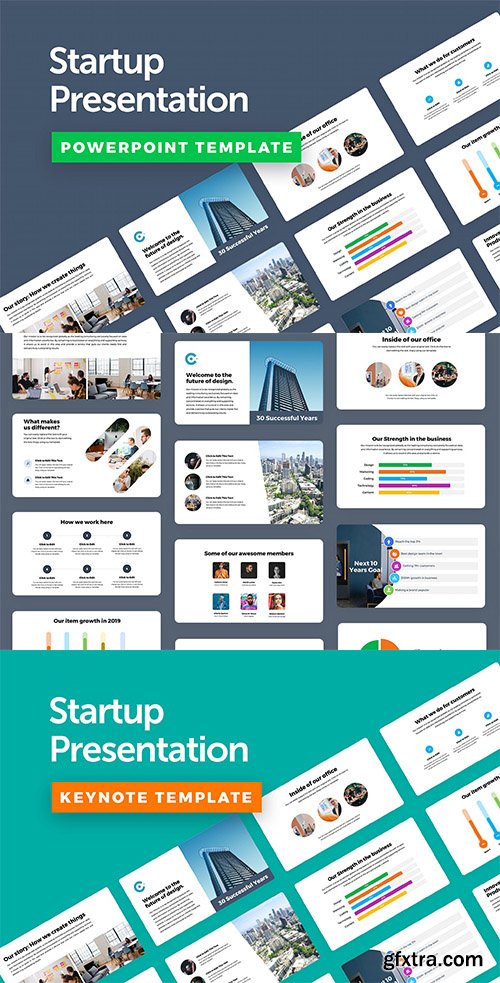 Startup Powerpoint and Keynote Templates