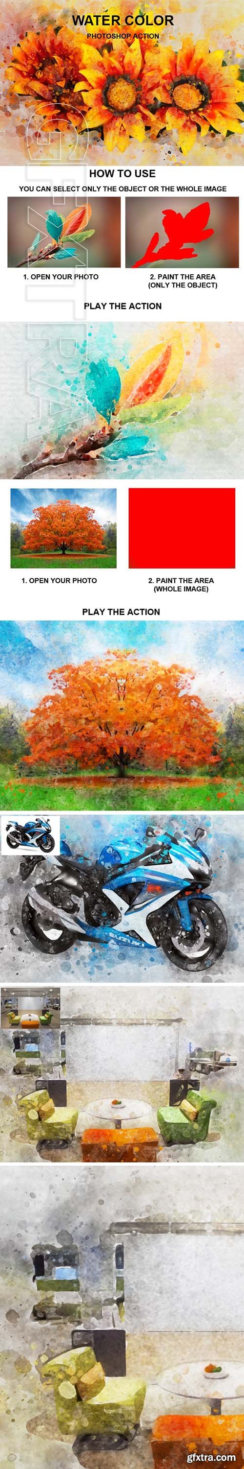 GraphicRiver - Water Color Photoshop Action 24119188