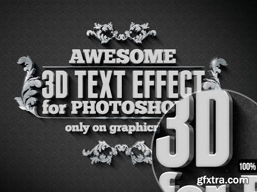 Graphicriver 15 Various 3D Text Effects for Photoshop - Pack 5912325