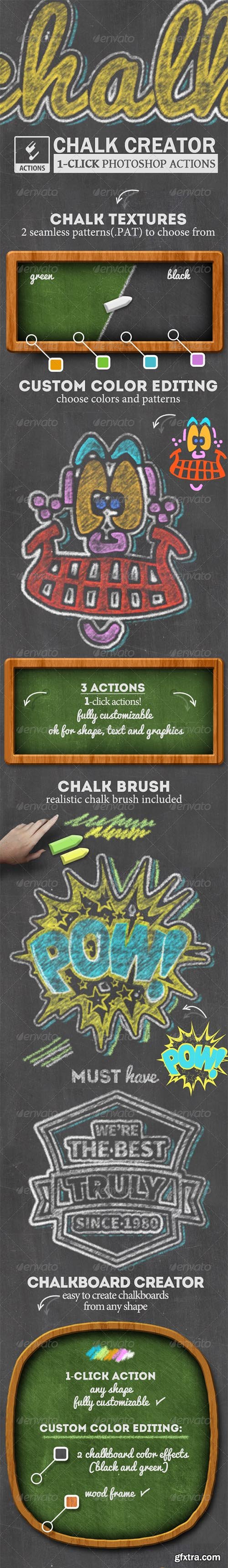 Graphicriver Chalk and Chalkboard Photoshop Creator 8174689
