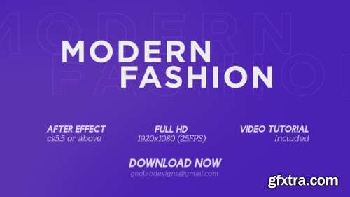 VideoHive Modern Fashion 24090797