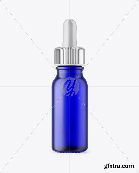 15ml Frosted Blue Glass Dropper Bottle 46724