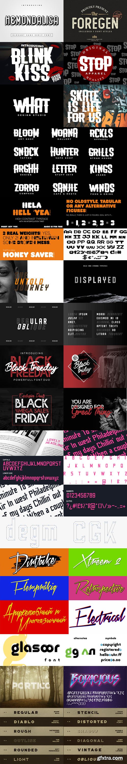 15 Amazing 90\'s Fonts Collection