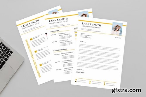 Yellow CV Resume Designer