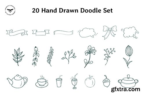 Hand Drawn Doodle Set