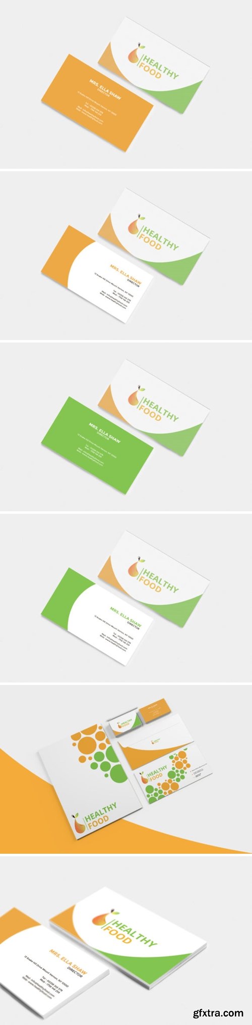 Healthy Food Business Card 1663563
