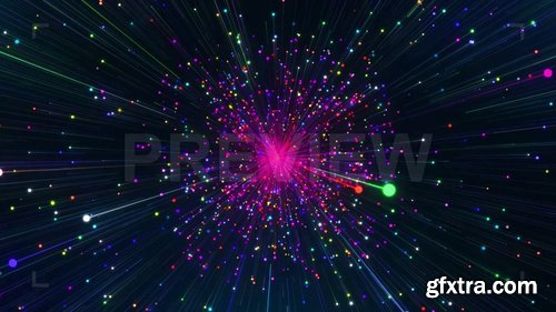 Multi-colored Particles Explosion 226423