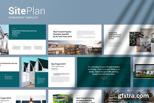 Site Plan Powerpoint, Keynote and Google Slides Templates