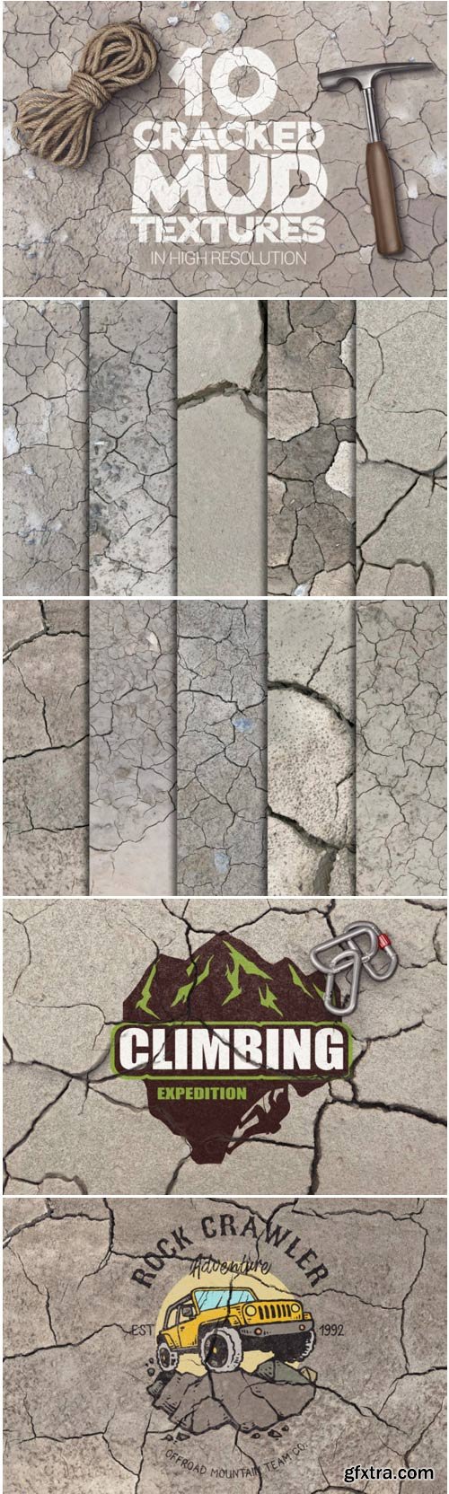 Cracked Mud Textures X10 1668464