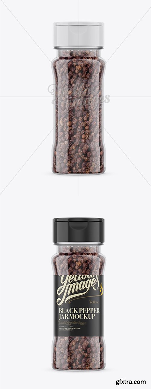 Black Pepper Jar Mockup 14794