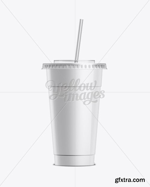 Soda Cup With Straw 10183