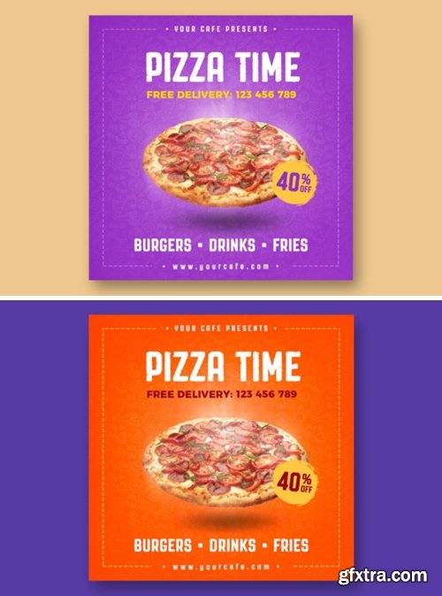 Animated Pizza Social Media Banner 1670173