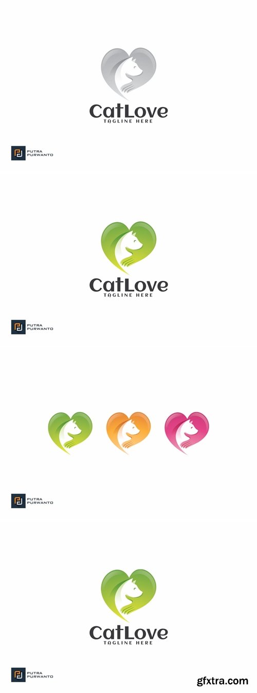 Cat Love - Logo Template