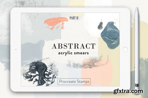 CreativeMarket - Abstract Acrylic - Procreate Stamps 3813943