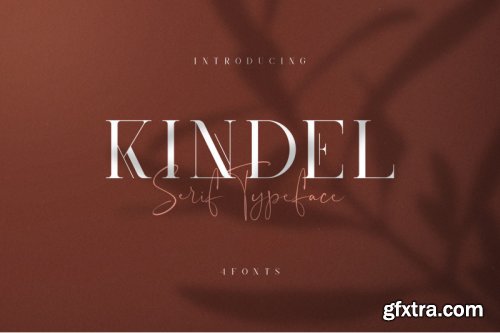 Kindel - Serif Typeface | 4 styles