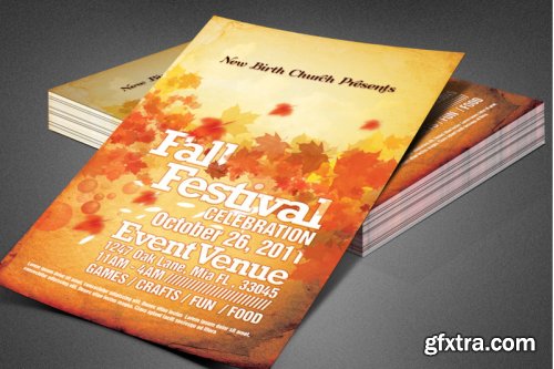 CreativeMarket - Church Harvest Festival Template 3883600