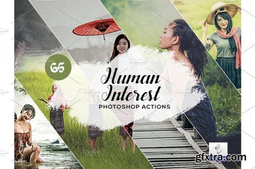 CreativeMarket - 65 Human Interest Photoshop Actions 3934709