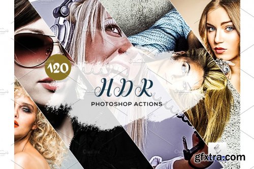 CreativeMarket - 120 HDR Photoshop Actions 3934697