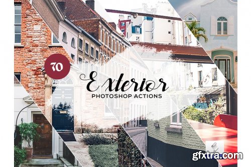 CreativeMarket - 70 Exterior Photoshop Actions 3934451