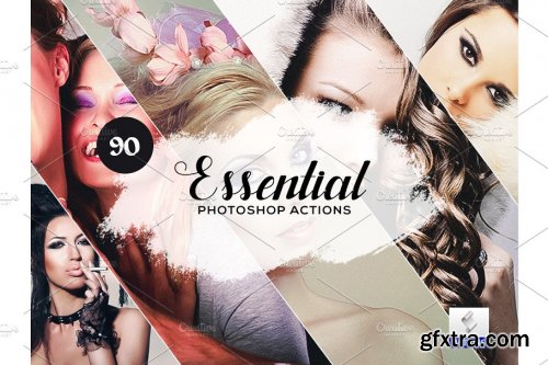 CreativeMarket - 90 Essential Photoshop Actions 3934449