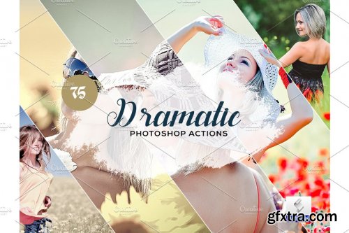 CreativeMarket - 75 Dramatic Photoshop Actions 3934368