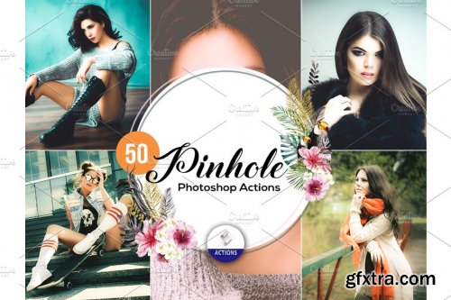 CreativeMarket - 50 Pinhole Photoshop Actions 3937936