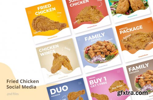 Social Media Kit Fried Chicken