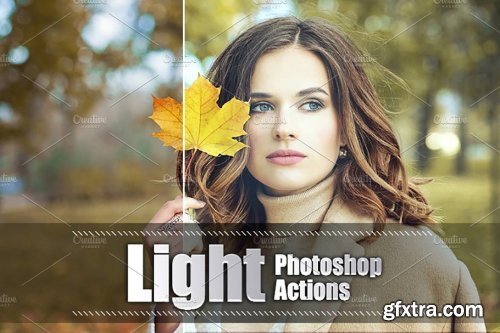 CreativeMarket - 45 Light Photoshop Actions 3937829