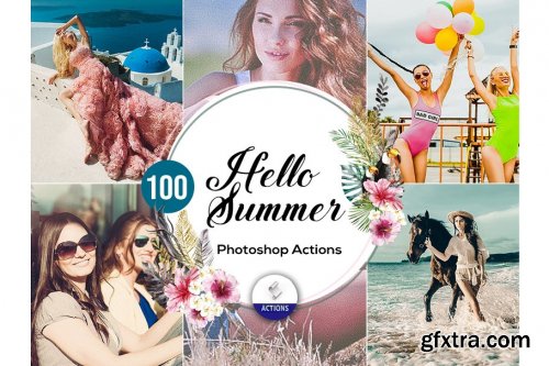 CreativeMarket - 100 Hello Summer Photoshop Actions 3937579