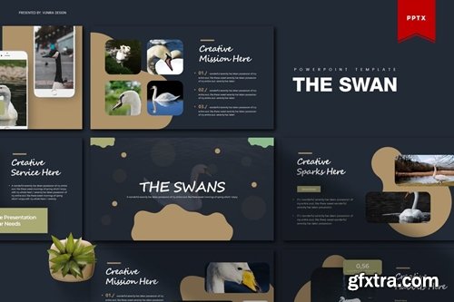 The Swan Powerpoint, Keynote and Google Slides Templates